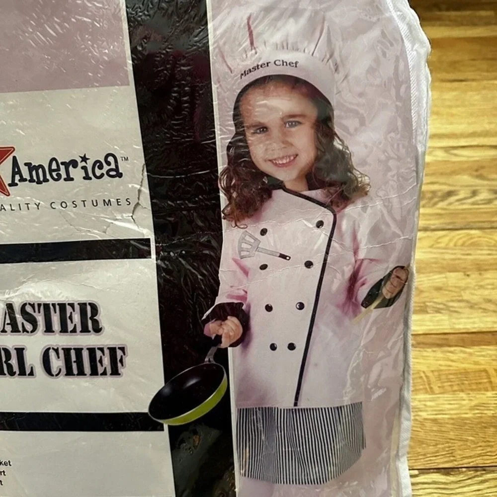 Dress Up America Girl Master Chef‎ Halloween Costume Medium 8-10